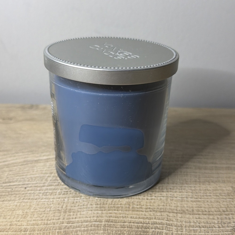 Yankee Candle Warm Luxe‎ Cashmere Blue Single Wick Scented Jar Candle New 7oz - Picture 2 of 8